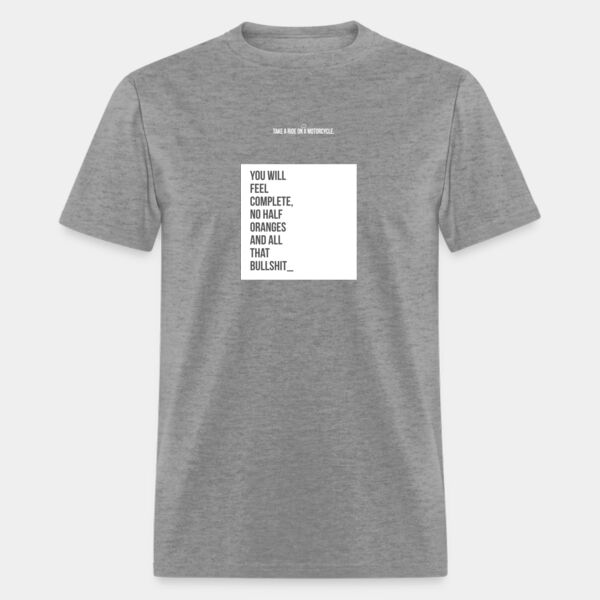 T-Shirt/Playera Color Gris con Frase Biker Miniatura