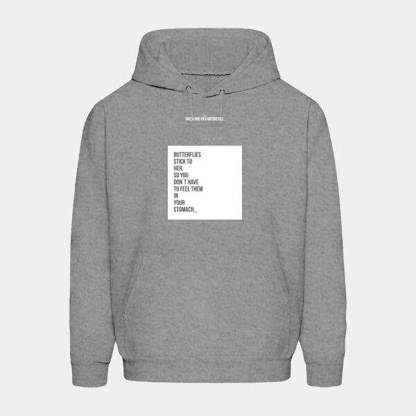 Sudadera Color Gris con Frase Biker Miniatura