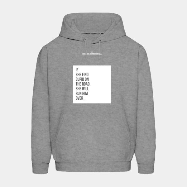 Sudadera Color Gris con Frase Biker Miniatura