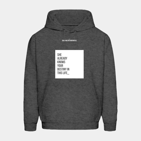Sudadera Color Gris con Frase Biker Miniatura