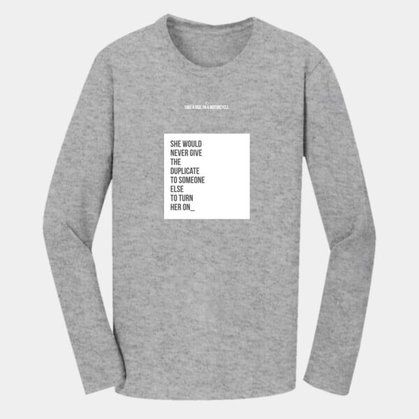 T-Shirt/Playera Color Gris con Frase Biker Miniatura