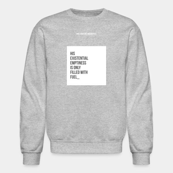Sudadera Color Gris con Frase Biker Miniatura