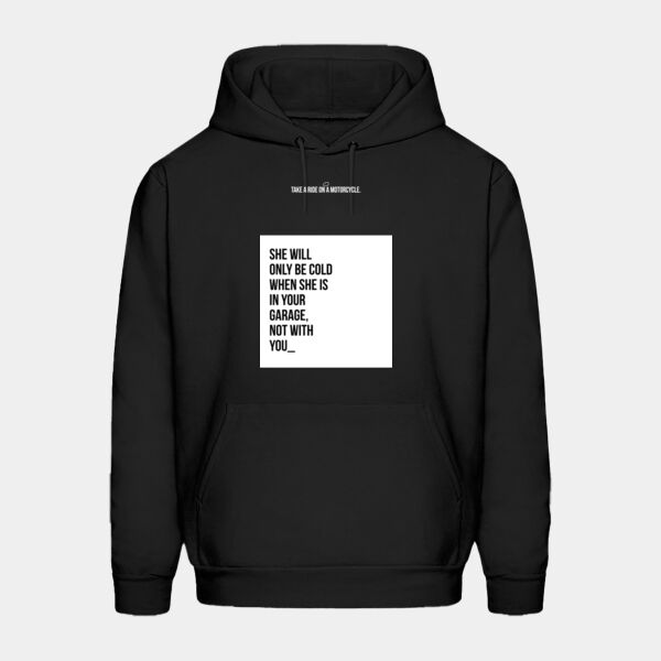 Sudadera Color Negra con Frase Biker Miniatura