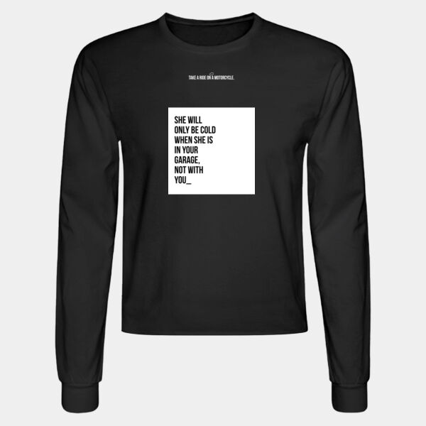 Crop Top Unisex Negra con Frase Biker Miniatura