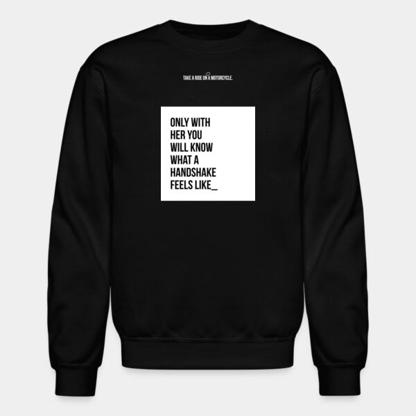 Sudadera Color Negra con Frase Biker Miniatura