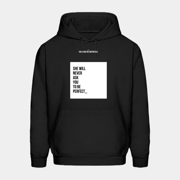 Sudadera Color Negra con Frase Biker Miniatura