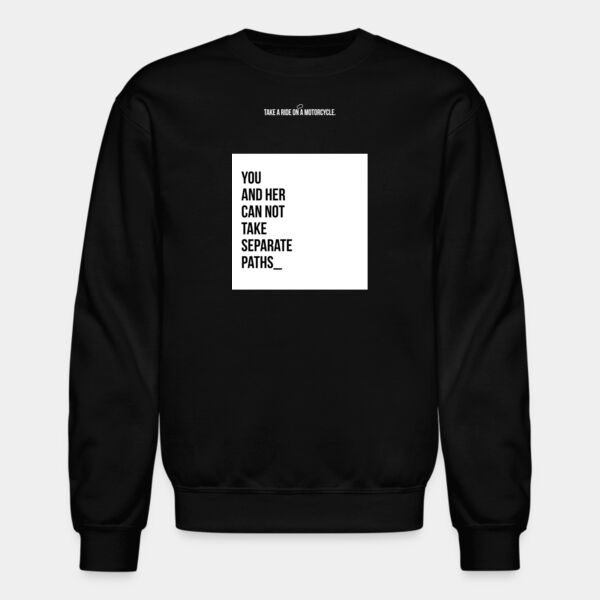 Sudadera Color Negra con Frase Biker Miniatura