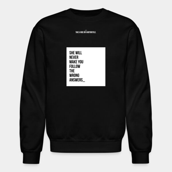 Sudadera Color Negra con Frase Biker Miniatura