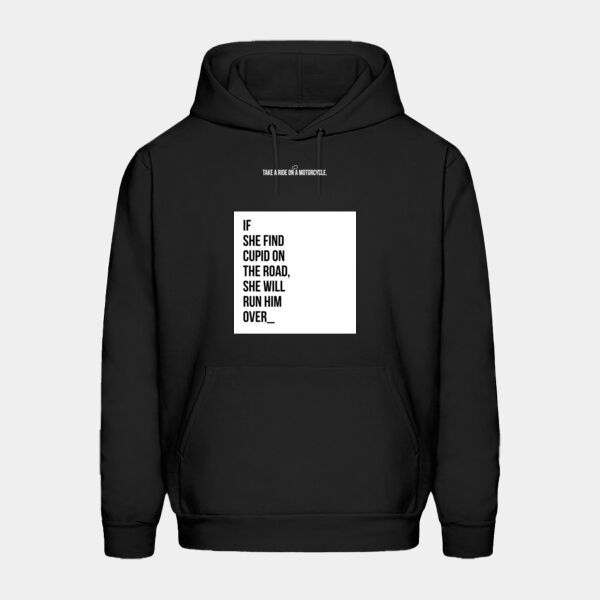 Sudadera Color Negra con Frase Biker Miniatura