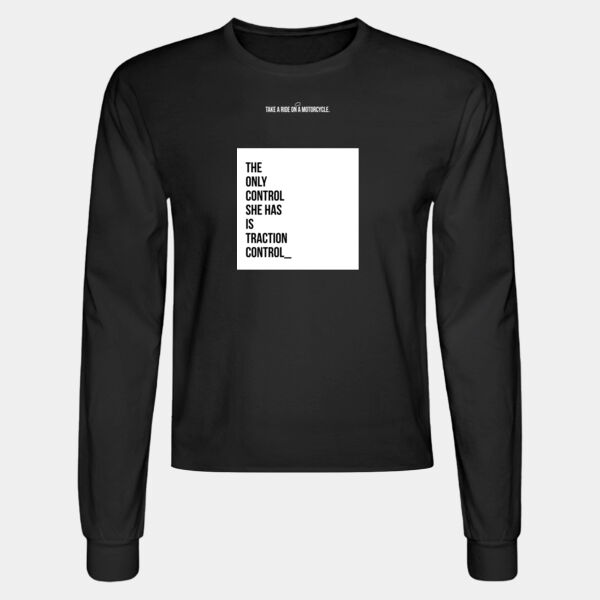 Crop Top Unisex Negra con Frase Biker Miniatura