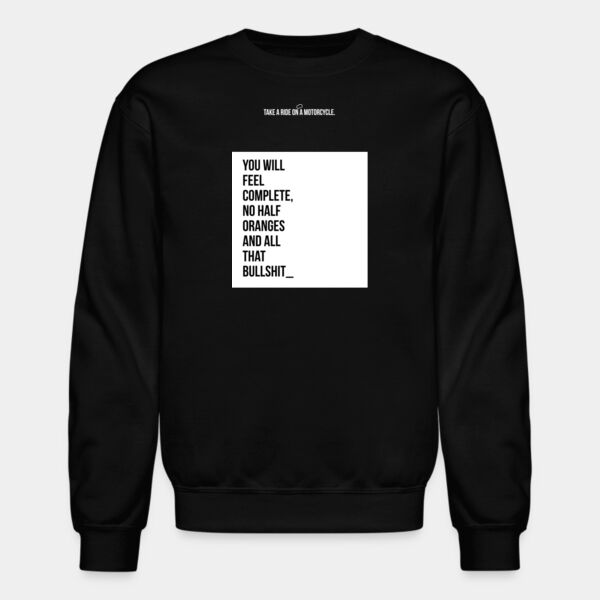 Sudadera Color Negra con Frase Biker Miniatura