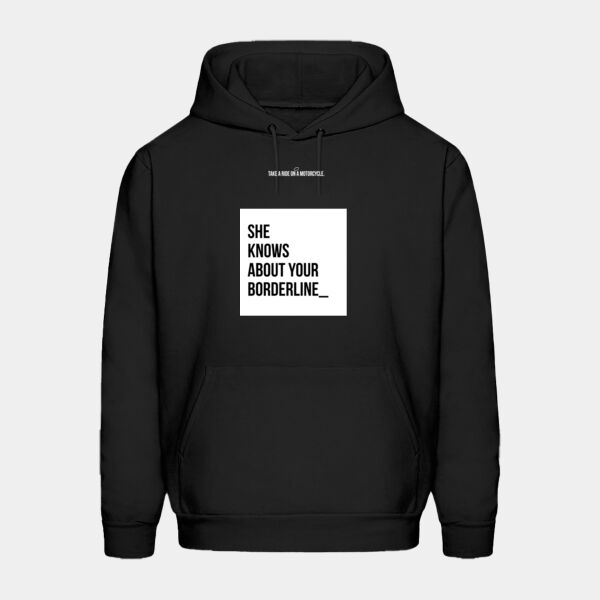 Sudadera Color Negro con Frase Biker Miniatura