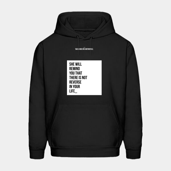 Sudadera Color Negra con Frase Biker Miniatura