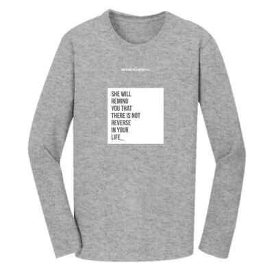 Playera Manga Larga Gris con Frase Biker Miniatura