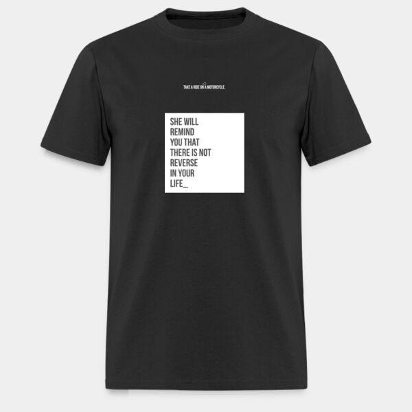 T-Shirt/Playera Color Gris con Frase Biker Miniatura