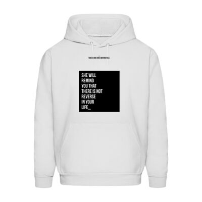 Sudadera Color Blanca con Frase Biker Miniatura