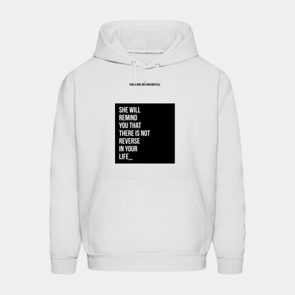 Sudadera Color Blanca con Frase Biker Miniatura